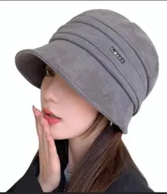 人気商品‼️ブラック スエード風キャップ