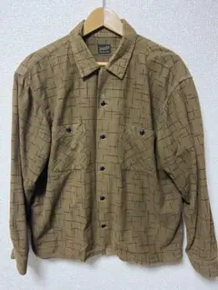 テンダーロイン フランネルシャツ TENDERLOIN テンダーロイン T-PRINT FLANNEL CHECK SHT オープンカラー