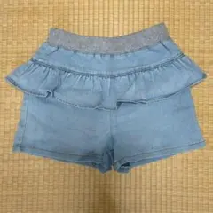 GU デニム フリルショートパンツ