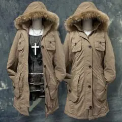 C-seventeen y2k グランジ フェアリー 平成 ファーフード コート