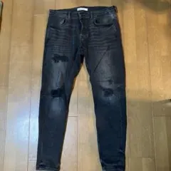 ZARA ダークグレー スキニーデニム 34