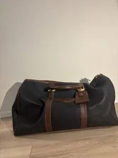 dunhill ダンヒル ボストンバッグ 大容量 チェック ヴィンテージ 茶 黒