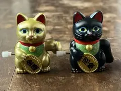 【新品】 ネジ巻き 招き猫 (2つ)