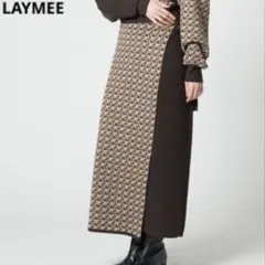 新品【LAYMEE】　Ylang knit skirt イランニットスカート　Fのサムネイル