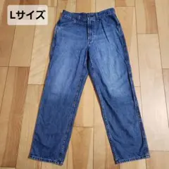 ⭐UNIQLO ワイドフィットジーンズ デニム 321-444591　Lサイズ