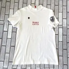 PEARLY GATES半袖モックネックシャツ　ハイネック