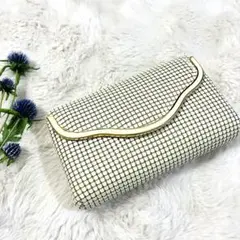 2WAY メタルメッシュ クラッチバッグ ショルダーバッグ 上品