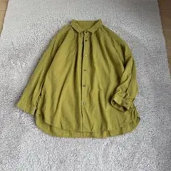 quadro コットンブラウス　ギャザー　グリーンのサムネイル