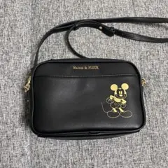 新品未使用　メゾンドフルール　ミッキー黒ショルダーバッグ