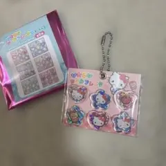 サンリオ おはじきシールフレーク風キーホルダー ハローキティ