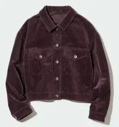 ユニクロ　コーデュロイクロップド　ジャケット