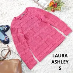✨美品♥LAURA ASHLEY♥ニット/セーター（S）赤/ケーブル編み/洗濯可