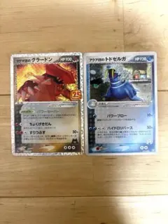 ポケモンカード マグマ団のグラードン アクア団のトドゼルガ 2枚セット