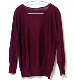 Reflect 高級✨シルク・カシミヤニットセーター ボルドー M