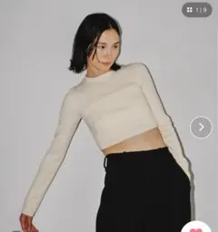 todayful Cropped Smooth Knitクロップドスムースニットのサムネイル