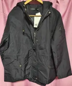 ラルフローレン LAUREN 黒 パーカー フード付き