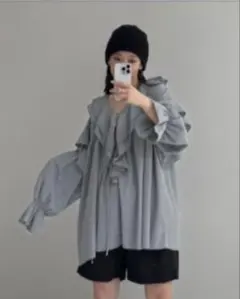 mye様専用　waffrill tops グレーのサムネイル