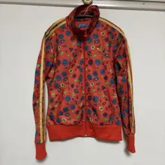 adidas × RODEO CROWNS コラボジャージ 花柄 オレンジ M