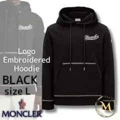 新品未使用タグ付き☆MONCLER コットンフリース パーカー L ブラック色