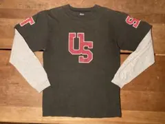80r old stussy レイヤード ロンT - メルカリ