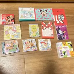 メモ帳♡ディズニー　ミッキーミニー　トイストーリー　キティちゃん　嵐コラボ