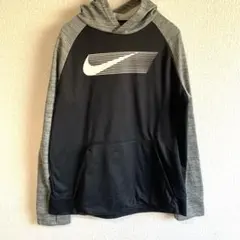 NIKE ナイキ ドライフィット パーカー トレーニングウェア グレー ブラック