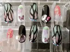 ネイルチップ 鬼滅の刃風