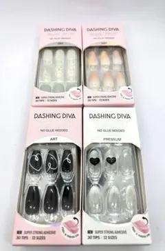 新品‼️DASHING DIVAネイルチップ4点セット③