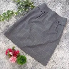 ✨NEWYORKER✨サイズ11(L) グレー チェック柄 タイトスカートのサムネイル