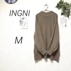 12810 INGNI イング ハイネックニット セーター M 無地