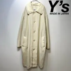 希少 ワイズ ヨウジヤマモト 上質 ウール パイピング デザイン ロングコート