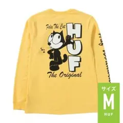 HUF FELIX コラボ ロンT イエロー M 完売品