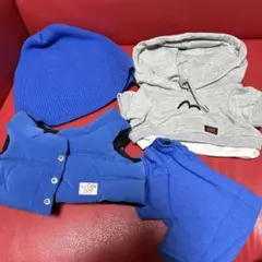 王一博ぬいぐるみ40cm服　蓝色美妆蛋