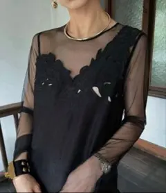※本日迄値下※AMERI UND RENEE CUTWORK DRESSのサムネイル