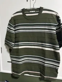 GU ボーダー ニットTシャツ Lサイズ