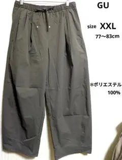 GU レディース　バレルレッグプルオンパンツ　XXL