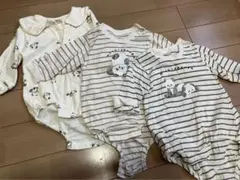 ベビー服　ロンパース 3点セット 80 パンダ