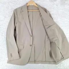 未使用級✨UNIQLO　ユニクロ　感動ジャケット　ウールライク　ベージュ　L