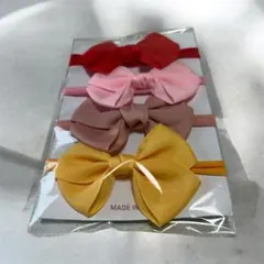 ベビーリボンヘッドバンド　4セット