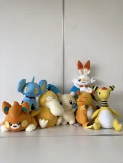 【ポケモンぬいぐるみ7個まとめ】プライズ品 電気タイプ多め バンプレスト