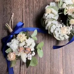 ドライフラワー❣️ナチュラルリースとスワッグ