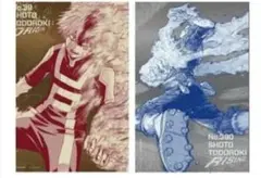 ヒロアカ原画展A2アートポスター2枚セット 【轟焦凍：オリジン＆ライジング】新品