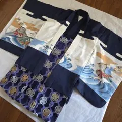 508ab67□七五三 卒園式 五歳 六歳 七歳 着物&袴&角帯 黒□美品 - メルカリ