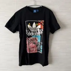 adidas originals グラフィックプリント Tシャツ 半袖 ブラック
