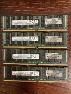 SAMSUNG 4DRx4 PC4 2666v 64GB サーバー用メモリ4枚組 - メルカリ