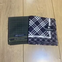 BURBERRY チェック柄ハンカチ　２枚セット　バーバリー　新品