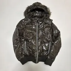 Y2K グランジ　お兄系　光沢　00s 平成ギャル男　短丈　※中綿ジャケット