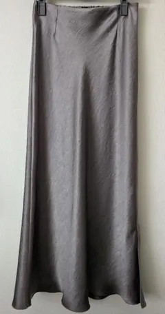 ダブルサテンスカート グレーB 36のサムネイル