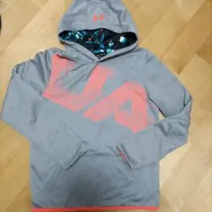 Under Armour ColdGear フード付きトレーナー YXL グレー