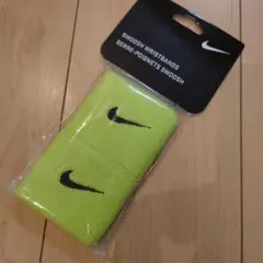 Nike Swoosh Wristbands ネオンイエロー 2個セット